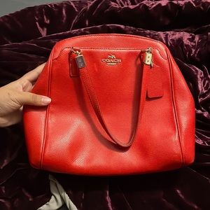 Red Coach Bag